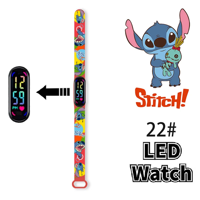 Pokemon Ninja Turtles Children's Watch Anime Character Luminous Bracelet LED Touch Waterproof Sports Kids Watches Gifts Toys