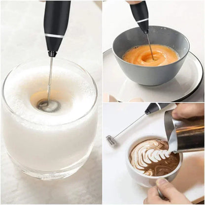 USB Electrical Milk Frothers Electric Handheld Blender with Mini Coffee Maker Whisk Mixer for Coffee Cappuccino Cream Foamer