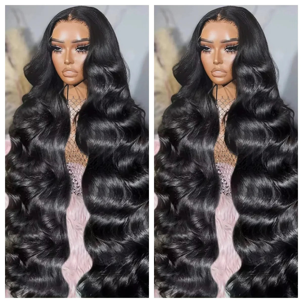 36 38inch Body Wave 13x4 Lace Front Wigs Human Hair 13x6 Transparent Lace Frontal Wigs PrePlucked 4x4 Lace Wigs For Women Bling