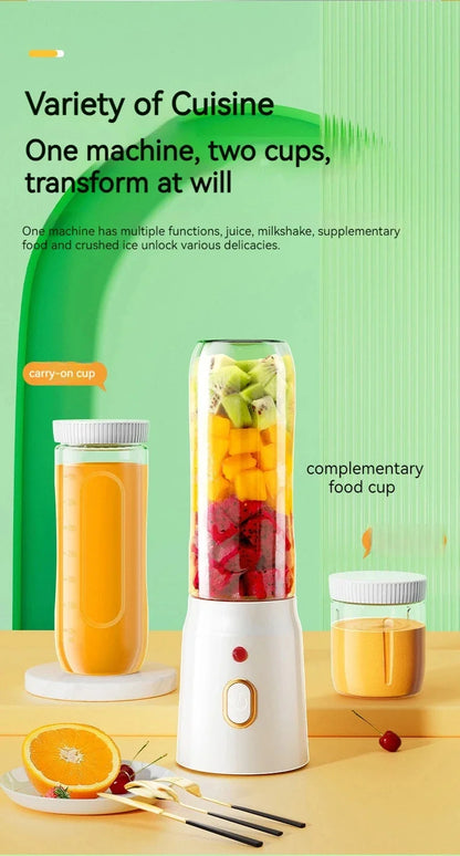 Rechargeable Mixers Fresh Fruit Juicers USB Portable Juice Bottle Mini Fast Electric Blender Smoothie Milkshake Juice Maker