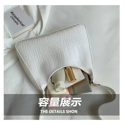 Women's Bag 2022 Trend Handbags Female Handbags Retro Solid Color PU Leather Shoulder Underarm Bag Ladies Shopper Hobos Bag