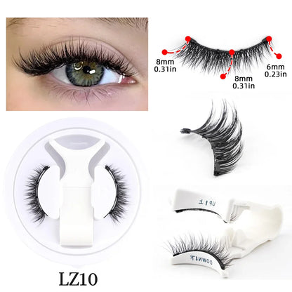 New 1 Pair Magnetic Eyelashes Set Fluffy Mink Lashes 5 Styles Reusable Magnetic Eyelash and Tweezers Kit Lash Extensions Makeup