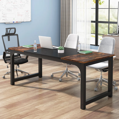 Tribesigns Modern Computer Desk Large Office Desk Computer Table Study Writing Desk Workstation for Home Office