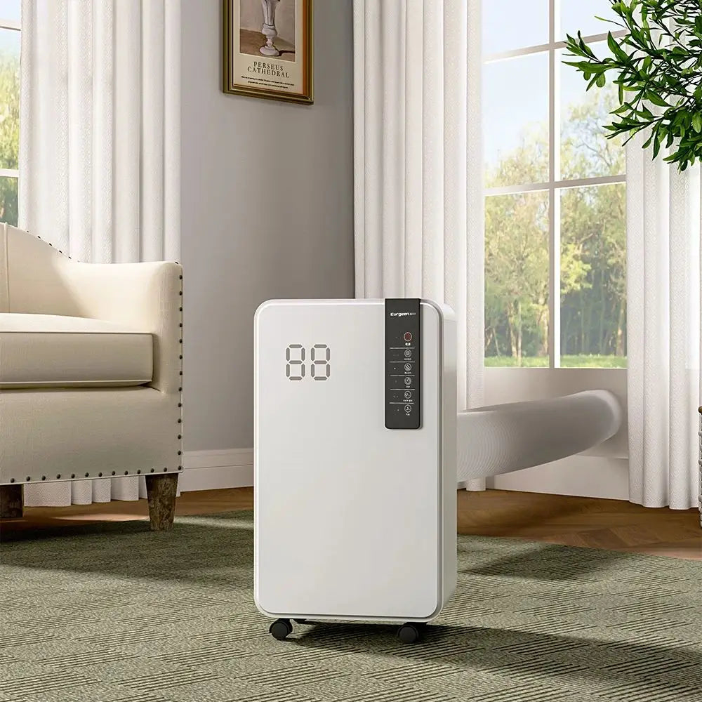 White 16L Dehumidifier with Wheels and WiFi