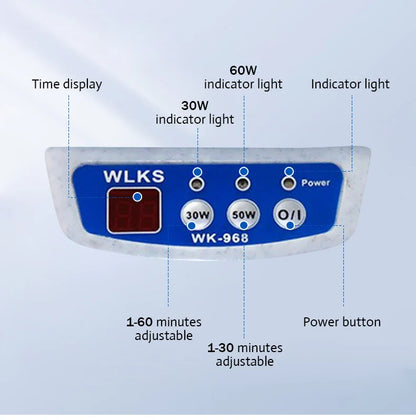 Ultrasonic Cleaner 30/50W Ultrasonic Bath 40Khz Degas For Home Cleaner Watches Contact Lens Glasses Denture Teeth Makeup Razor