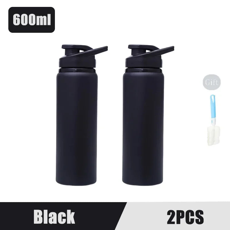 Portable Stainless Steel Water Bottle Bicycle Riding Drinking Water Bottle Outdoor Sport Travel Mug Metal Stainless Steel Bottle