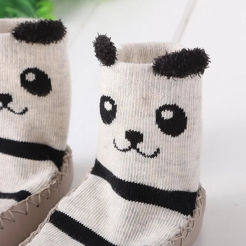 Winter Baby Cute Cartoon Animal Floor Socks with Rubber Anti Slip Sole Cotton Warm Shoes for Infant Girls Boys Slipper Stuff