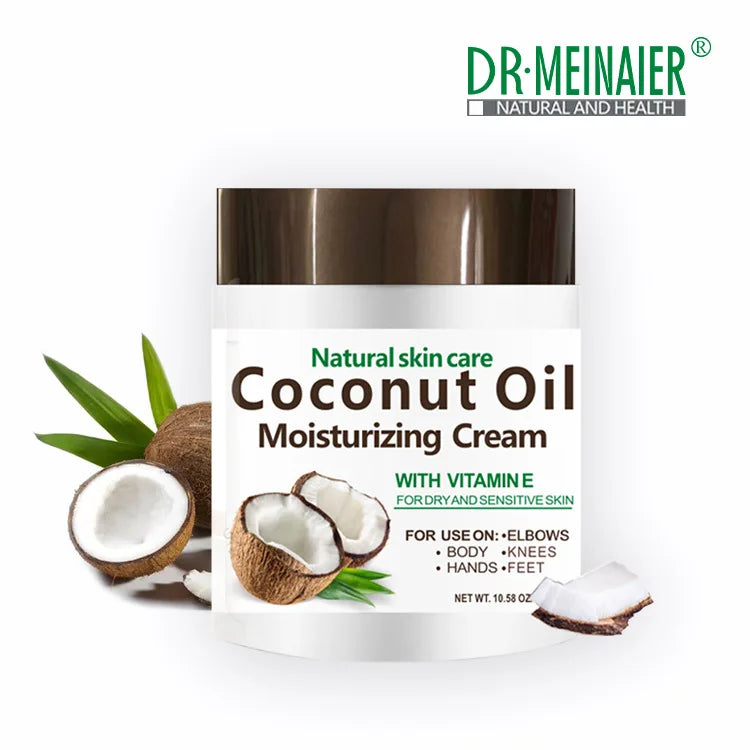 300g/10.58fl.oz Natural Coconut Oil Organic Premium Cold Pressed Repair Dry Skin Hair Care Body Massage Moisturizing Cream