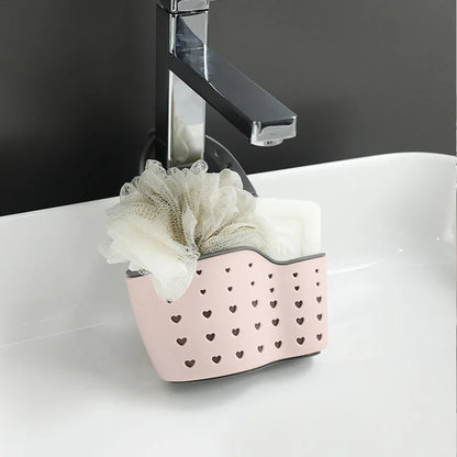 1PC Kitchen Organizer Adjustable Snap Sink Sponge Holder Kitchen Hanging Drain Basket Kitchen Gadgets