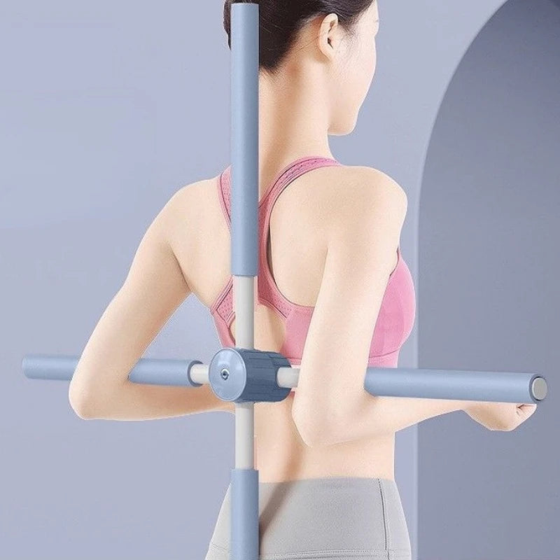 Yoga Hunchback Corrector Adjustable Rotation Open Shoulder Standing Training Stick Back Posture Corrector  Training Equipment