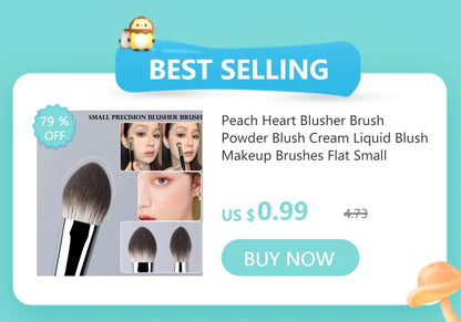 Small Iron Concealer Brush Angled Cream Foundation Concealer Makeup Brushes Oblique Angled Triangle Concealer Makeup Tools