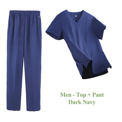 UltraAir™ Quick-Dry Scrubs Medical Uniform Stretch Nurse Doctor Workwear Top and Pant Hospital Dental Clinic Outfits S11-01