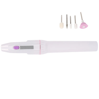 Electric Nail Drill Kit Electric Nail Files with 5 Pieces Changeable Drills for Exfoliating Grinding Polishing Nail Removing