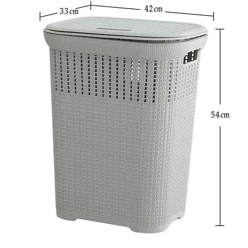 Nordic Wind Plastic Home Bathroom Laundry Basket Living Room Multi-purpose Toy Basket Bedroom Clothing Storage Basket