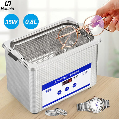 Ultrasonic Cleaner Ultrasound Glasses Cleaning Machine 40KHZ High Frequency Ultrasonic Bath for Glasses Jewelry Washing Machine