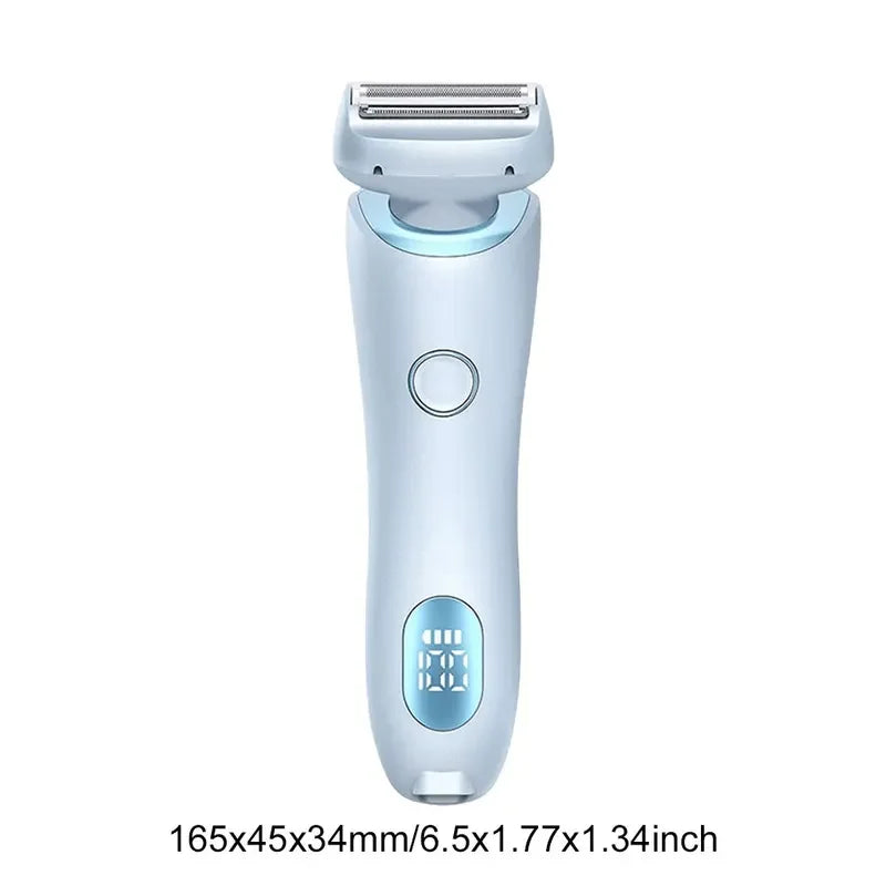 Women's Shaver Multifunctional Epilation Waterproof Body Hair Rechargeable 2 in 1 Pubic Hair Leg Hair Body Hair Trimmer