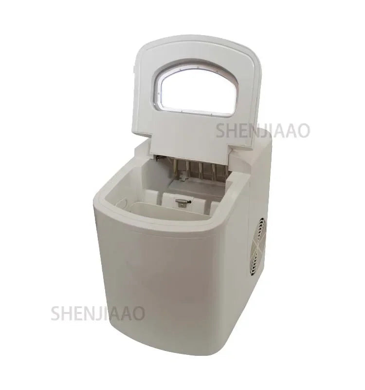 15kg Automatic Small Round Ice Maker Commercial Household Milk Tea Shop Bar Desktop Portable Ice Cube Making Machine