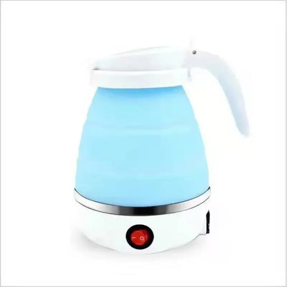 220V 0.6L Mini Folding Kettle Portable Water Heater 600W Silicone Compression Electric Kettle Home Kettle Easy To Travel