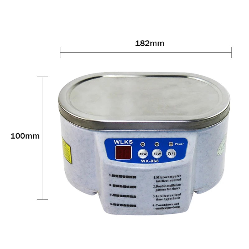 Ultrasonic Cleaner 30/50W Ultrasonic Bath 40Khz Degas For Home Cleaner Watches Contact Lens Glasses Denture Teeth Makeup Razor