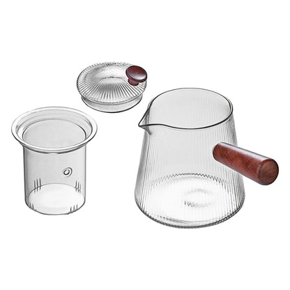 Elegant Glass Teapot Infuser Set - Modern Tea Brewer for Home And Outdoors