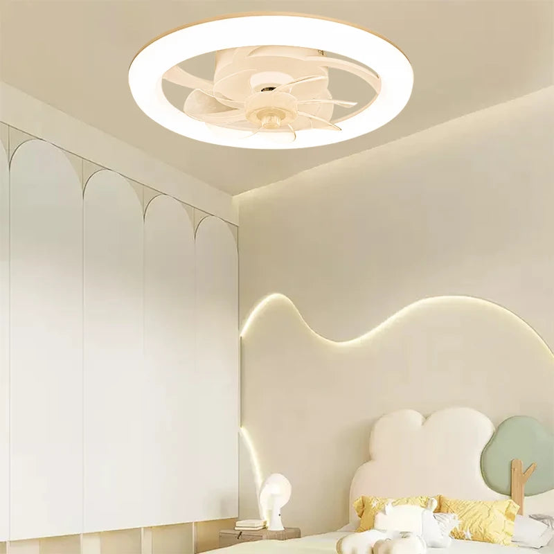 New Ceiling Fan Light Living Room, Bedroom Modern and Simple Home Intelligent Remote Control Restaurant LED Fan Light