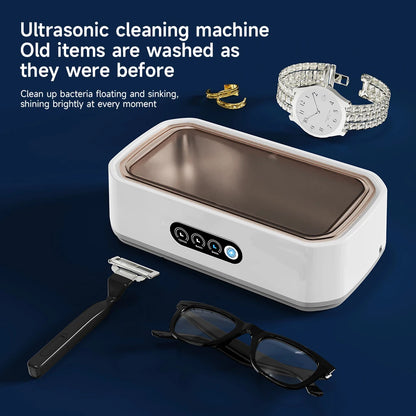 Ultrasonic Cleaning Machine Glasses Cleaning Machine Capacity 650ML Jewelry Braces Professional Cleaner Frequency Vibration