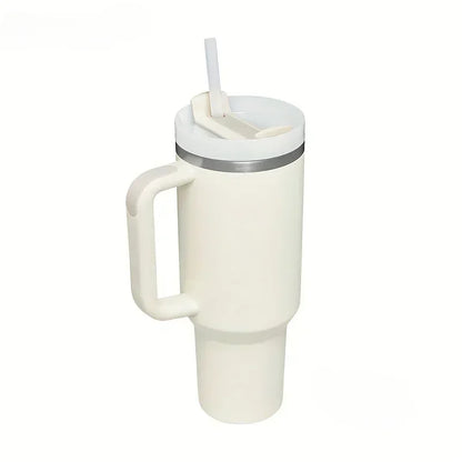 40oz Coffee Cup 1200ML High Quality Insulated Tumbler With Handle Straw Double Wall Thermal Travel Cup Perfect Gift