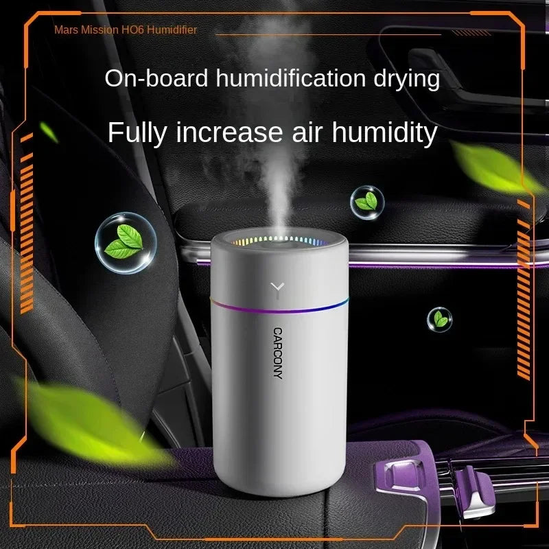 280ML Air Humidifier Large Fog Volume Colorful Atmosphere Light Silent Aroma Diffuser Essential Oils Aromatherapy for Home Car