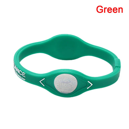 1pc Power Balance Energy Health Bracelet For Sport Wristbands Ion Silicone Band Gift