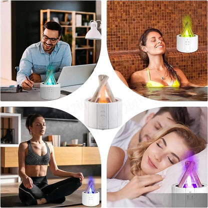 250ml Campfire Flame Aroma Diffuser Bonfire Air Humidifier Ultrasonic Cool Mist Maker Fogger Aromatherapy Essential Oil Diffuser