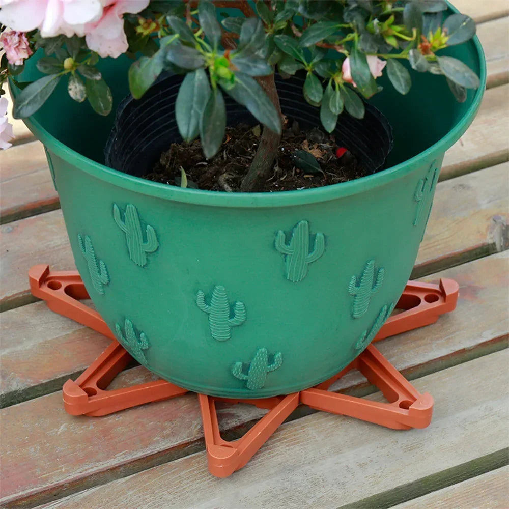 24Pcs Flower Pot Rack Holder Pot Potted Plant Stand Invisible Flower Pot Risers for Indoor Outdoor Gardening Plant Container