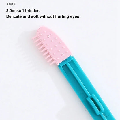 Pet Eye Comb Brush Tear Stain Remover Comb Silicone soft  Grooming Tools  Small Cat Dog Kitten Cleaning Eye Scabs Dog toys Cats