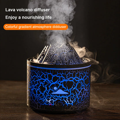 180ml Cool Mist Humidifier Multifunctional Volcano Air Humidifier Fragrance Oil Diffuser Jellyfish Mist for Bedroom Office Yoga