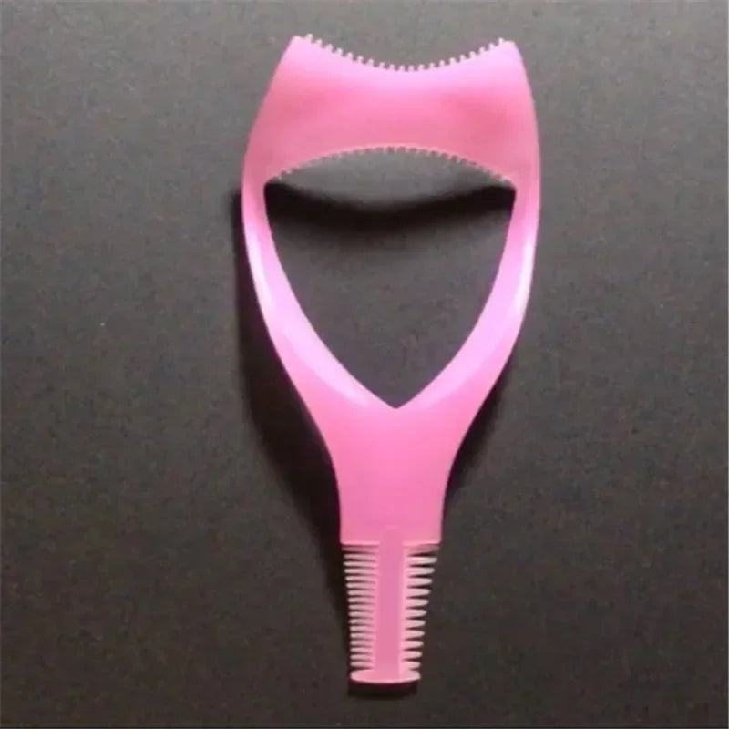 3 In 1 Eyelash Tools Makeup Mascara Shield Guard Curler Applicator Comb Guide Card Makeup Tool  3 Colors Beauty Cosmetic Tool