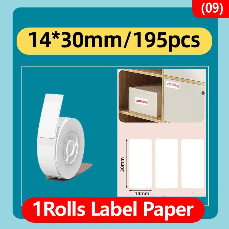 NIIMBOT D11/D110/D101/H1 Mini self-adhesive thermal label paper,   price tag, stickers, item cla Label Sticker