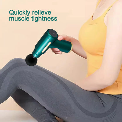 Portable Massage Gun 6 Speeds for Muscle Pain Relief Back Neck Deep Tissue Vibration Massager Relaxation Handheld Percussion