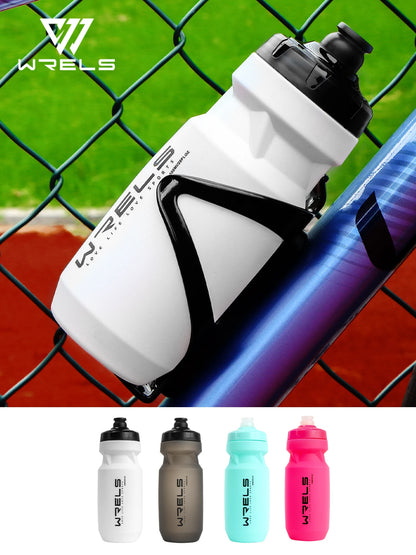 WRELS Bicycle Water Bottle 600ml Bike Bottle Outdoor Sport Cycling Kettle Bottle Bike Portable Bike Cup