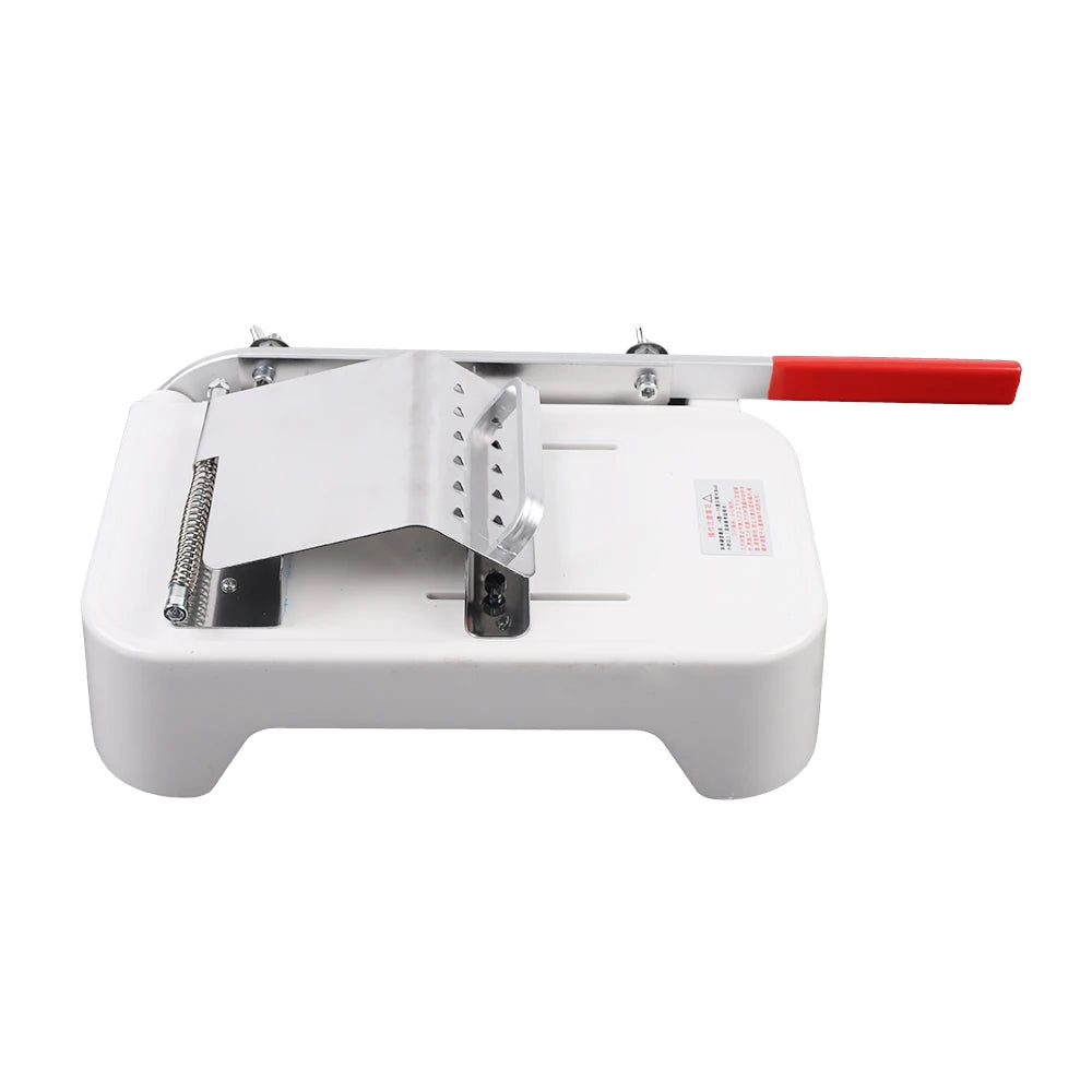 Portable Manual Slicer with Stainless Steel Blades, Kitchen Slicing Tool for Frozen Meat Hard Vegetables