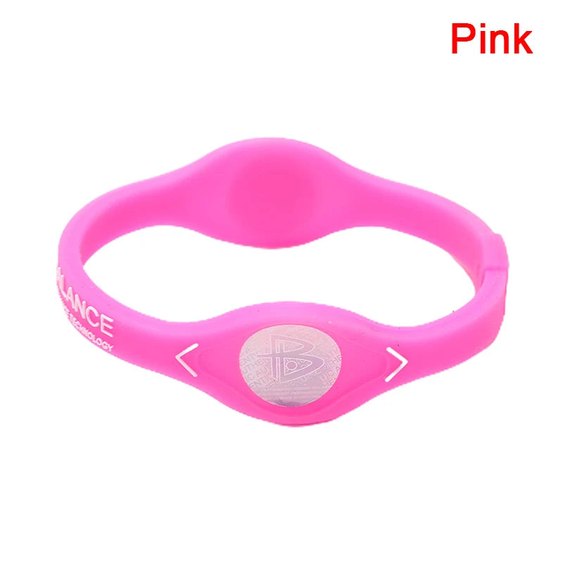 1pc Power Balance Energy Health Bracelet For Sport Wristbands Ion Silicone Band Gift