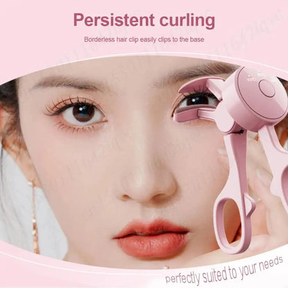 Heated Eyelash Curler Electric Eyelash Curler Long Lasting Eyelash Curling Tool 3 Temp Settings Heated Lash Curler for Makeup