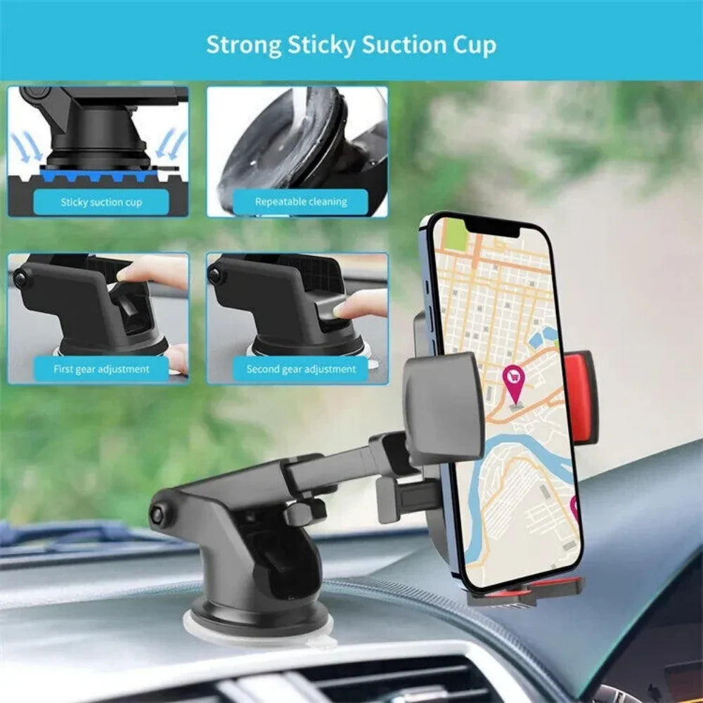 360 In Car Mobile Phone Holder Dashboard Suction Home Universal Mount Windscreen