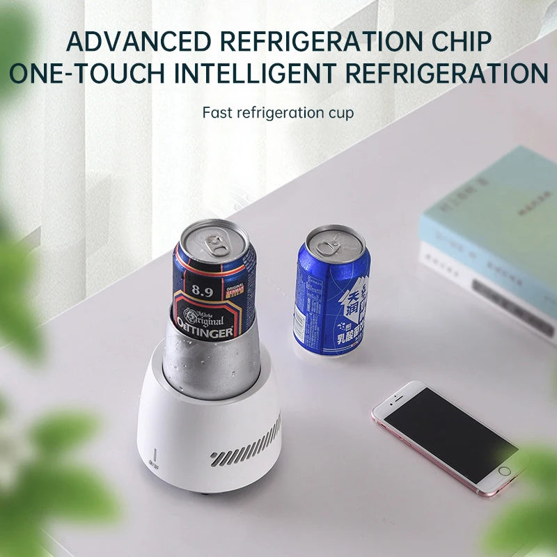 USB Refrigerator Beverage Fast Cooler Cup Electric Beer Bottle Can Water Soda Drinks Cooling Mug Ice Car Home Refrigeration Cup