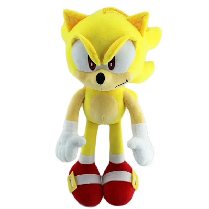 33CM High quality Sonic Plush Toy The Hedgehog Sonic Knuckles Tails Cute Cartoon Soft Stuffed Doll Birthday Gift for Children