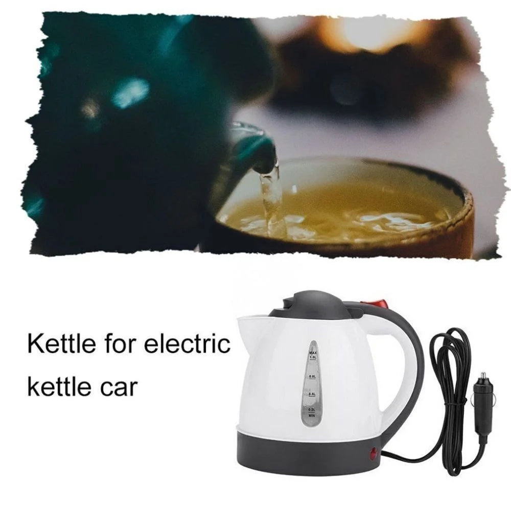 1000 ML Car Hot Kettle Car Truck Water Heater 250 W 12/24 V Tea Coffee Kettle Fast Boiling for Coffee Tea Drinks for Travel Home