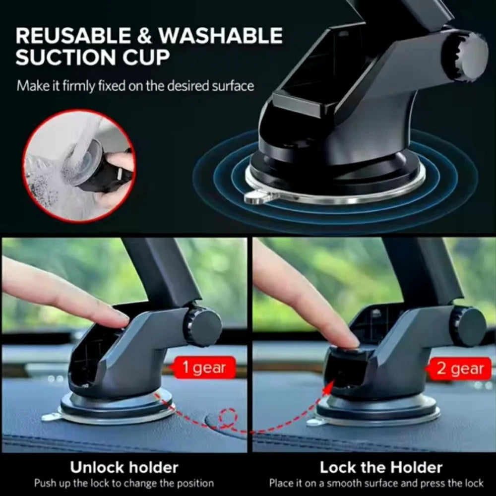 360 In Car Mobile Phone Holder Dashboard Suction Home Universal Mount Windscreen