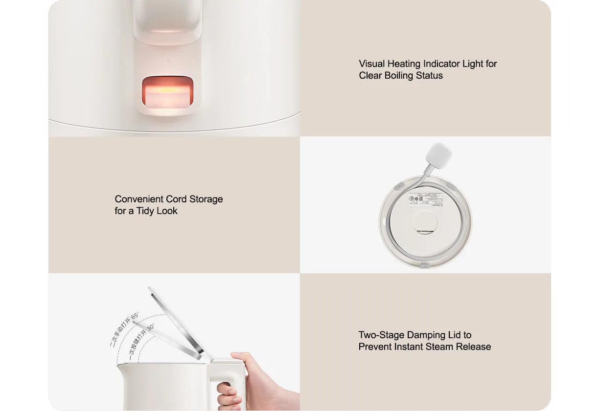 XIAOMI MIJIA Electric Kettle C1 Fast Hot boiling Stainless 1500W Water Kettle Teapot 1.5L Smart Electric Kettles For Home 220V