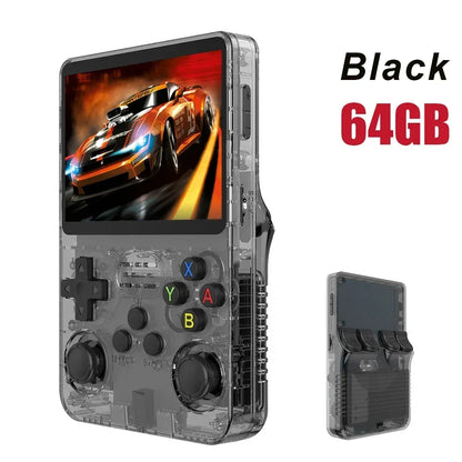 128GB Open Source R36S Video Game Console Linux System 3.5 Inch IPS Screen Orange Portable Pocket Video Player 64GB best Games