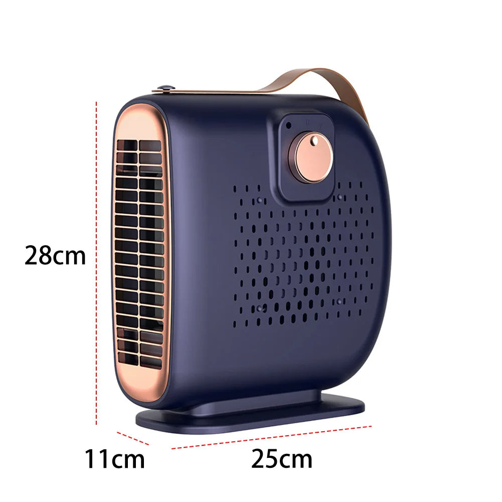 Electric Heater Fan Low Noise Portable Space Heater Anti Scald Desktop Heating Fan Electric Personal Warmer for Home Office