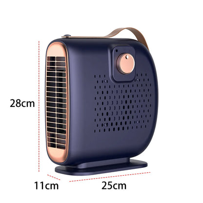 Electric Heater Fan Low Noise Portable Space Heater Anti Scald Desktop Heating Fan Electric Personal Warmer for Home Office