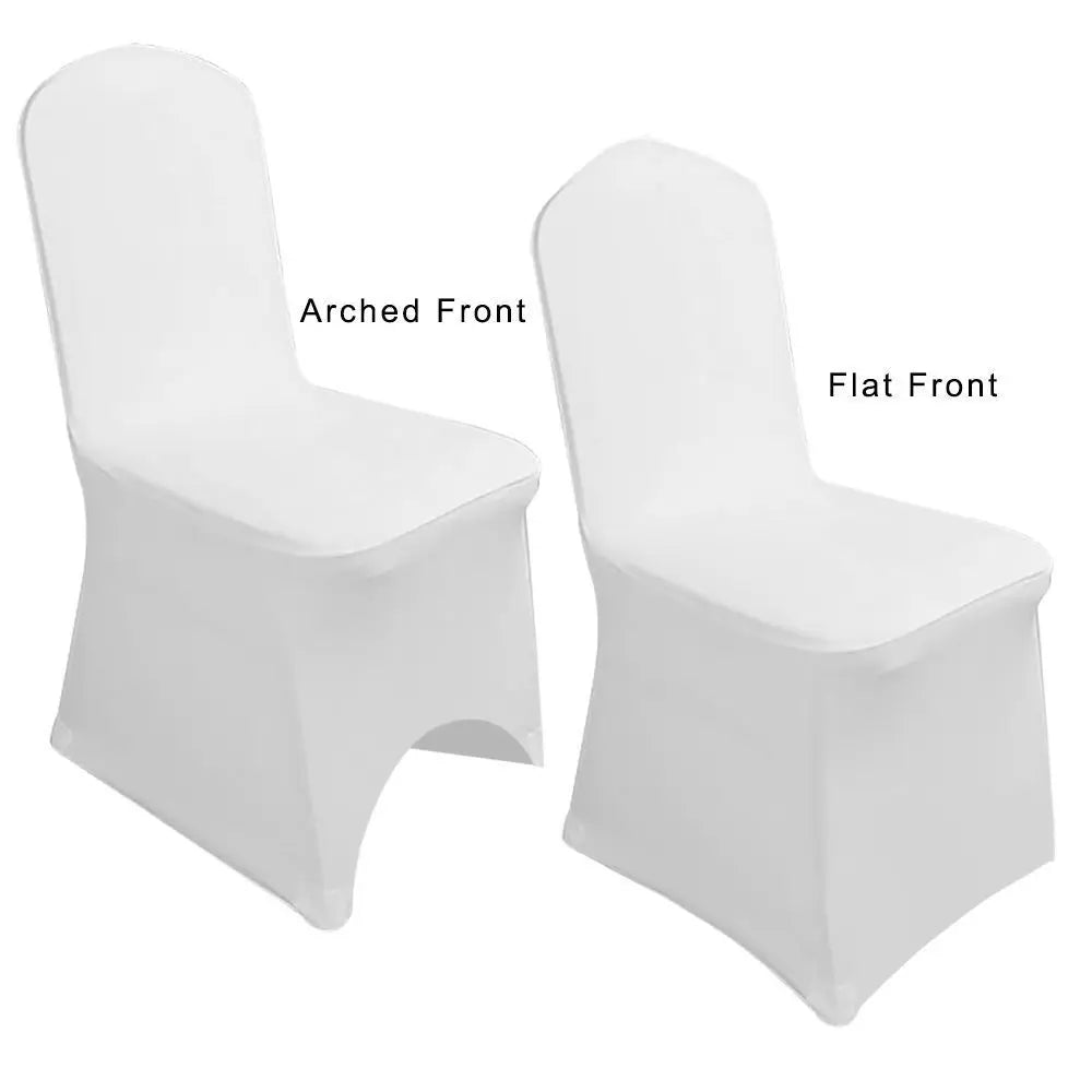 Universal Wedding Chair Covers, Full Seat Slipcovers, Black, White, Strong Spandex, Restaurant, Cafe, 50-100Pcs